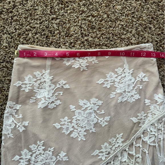 Majorelle Revolve Filaree Fringe Skirt in Ivory - Picture 10 of 13